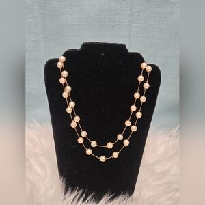 Monet Double Strand Pearl Necklace
